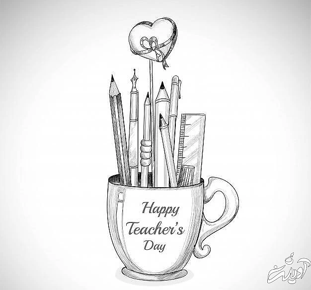 کارت پستال روز معلم انگلیسی عکس نوشته انگلیسی روز معلم